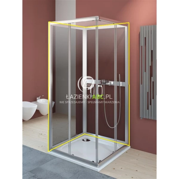 Ścianki tylne 80x80x190 Radaway PREMIUM PLUS 2S 33443-01-01N