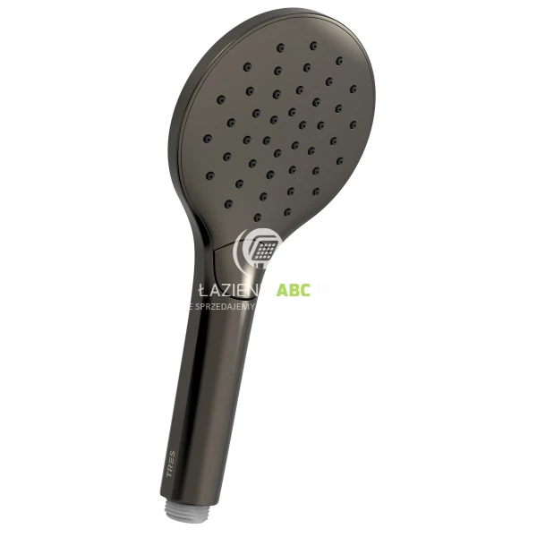 Słuchawka prysznicowa 3-funkcyjna ECO-DROP Tres BARRAS Y DUCHA EXCL 29963112KM czarna metalizowana