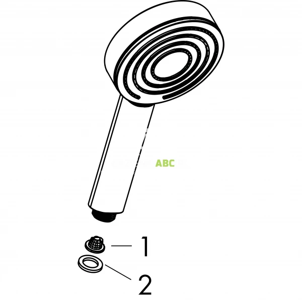 Słuchawka prysznicowa Green 1-funkcyjna Hansgrohe PULSIFY S 24121000