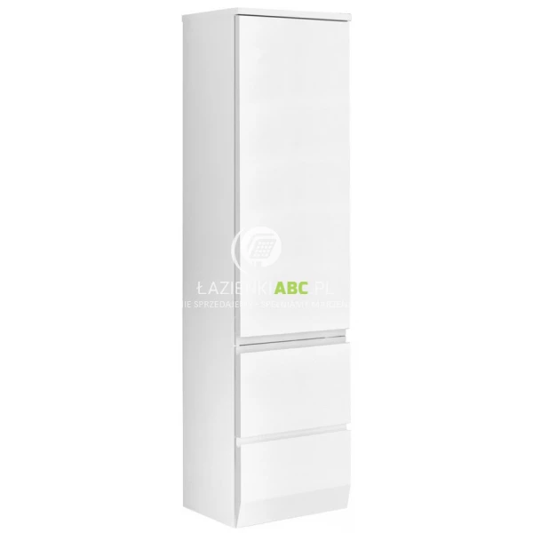 Oristo BRYLANT Słupek łazienkowy 35x141,9x34,5 prawy, biały połysk OR36-SB1D2S-35-1-P