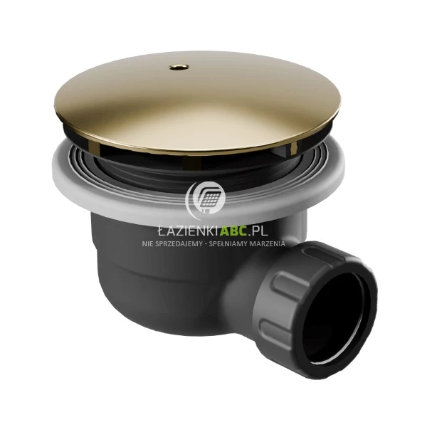 Syfon do brodzika 90 mm Excellent VERT INEX.2116.K.90.BLGL czarny/złoty połysk