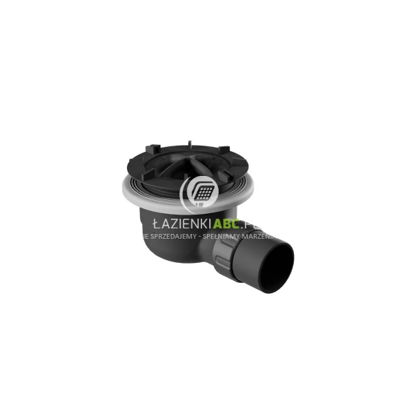 Syfon do brodzika 90 mm bez pokrywy Excellent VERT INEX.2116.90.B.BL czarny