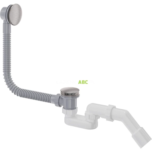 Syfon wannowy klik-klak Deante PRIZMA NHC F57B stal szczotkowana