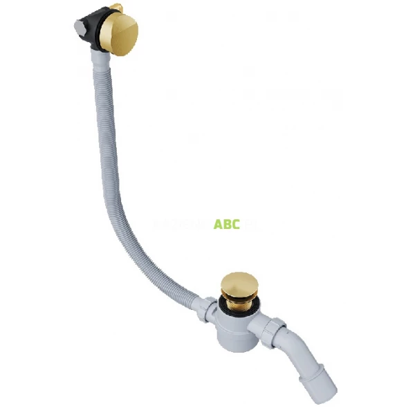 Syfon wannowy z napełnieniem Excellent HOVER ARIN.3410GB złoty szczotkowany