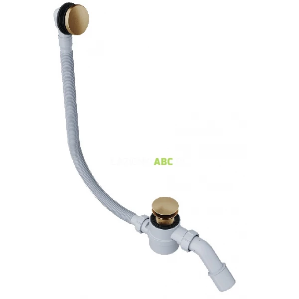 Syfon wannowy z przelewem Excellent MOLI ARIN.3210CB miedziany szczotkowany