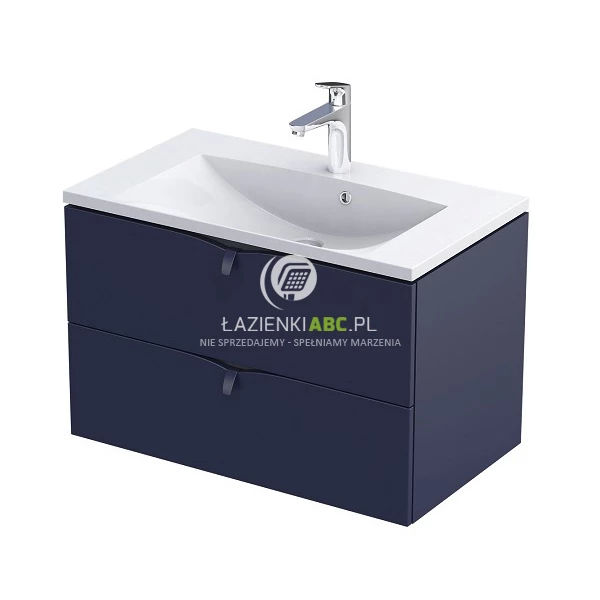 Oristo SIENA Szafka podumywalkowa 80 cm 2S OR45-SD2S-80-14 granatowa mat