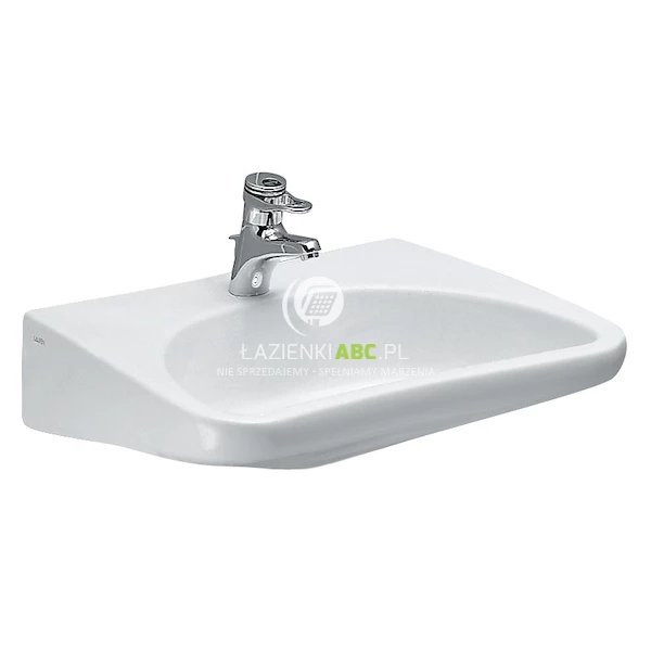 Umywalka dla osób niepełnosprawnych 66x55 Laufen PRO LIBERTY H8106030000001 bez otworu na baterię
