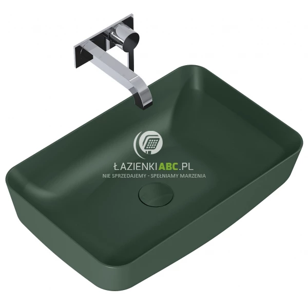Umywalka nablatowa 50x39 Elita NOMIA RE040500057010 forest green matt