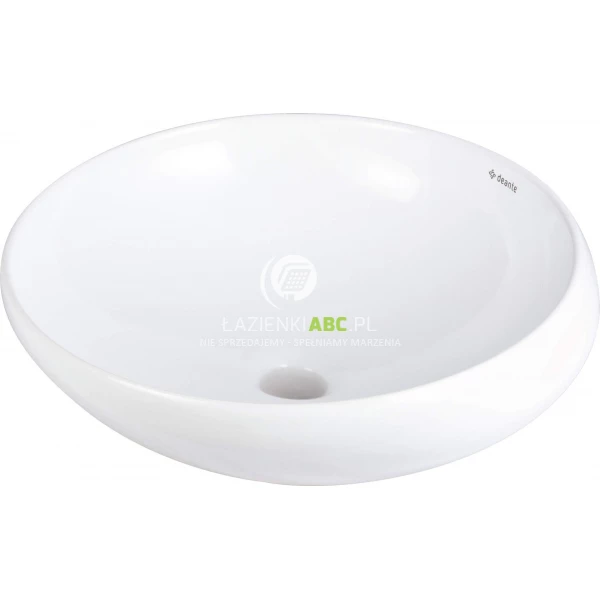 Umywalka nablatowa asymetryczna 41 cm Deante ALPINIA CGA 6U42 biała