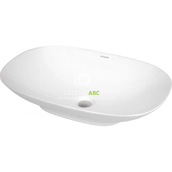 Umywalka nablatowa prostokątna 60x40 Deante ARNIKA CGN 6U6S biała
