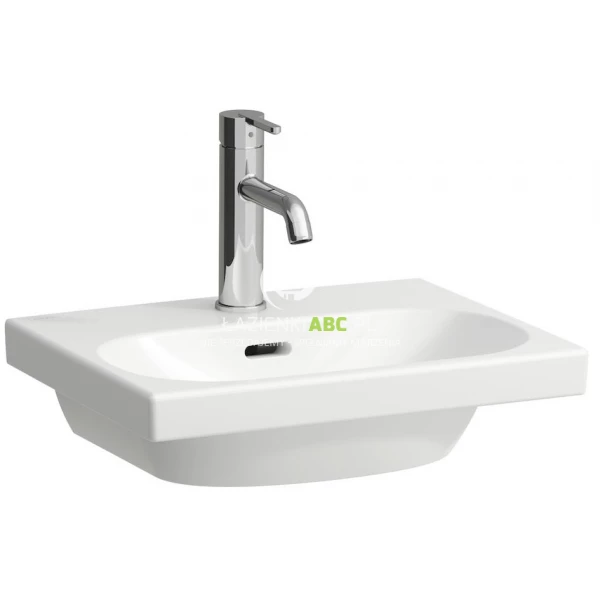 Umywalka ścienna 45x34 bez otworu na baterię, z przelewem LCC Laufen LUA H8150814001091