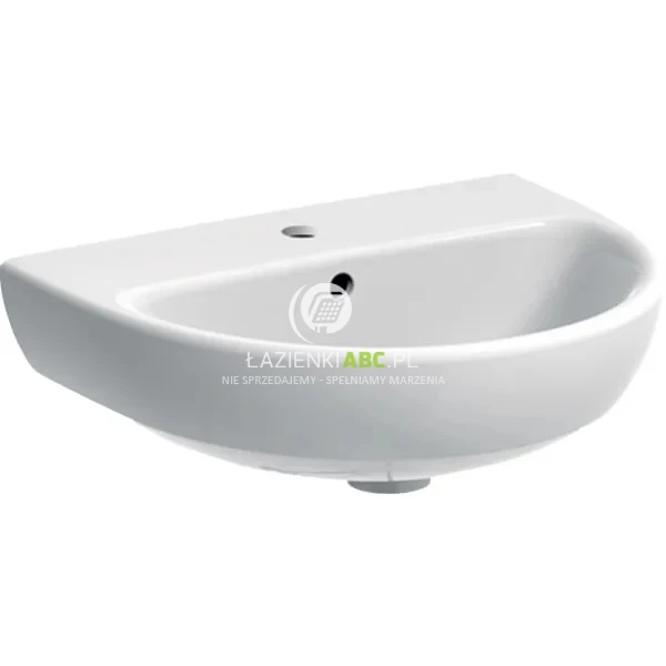 Umywalka wisząca 50x41 cm z otworem, z przelewem Geberit SELNOVA 500.295.01.7