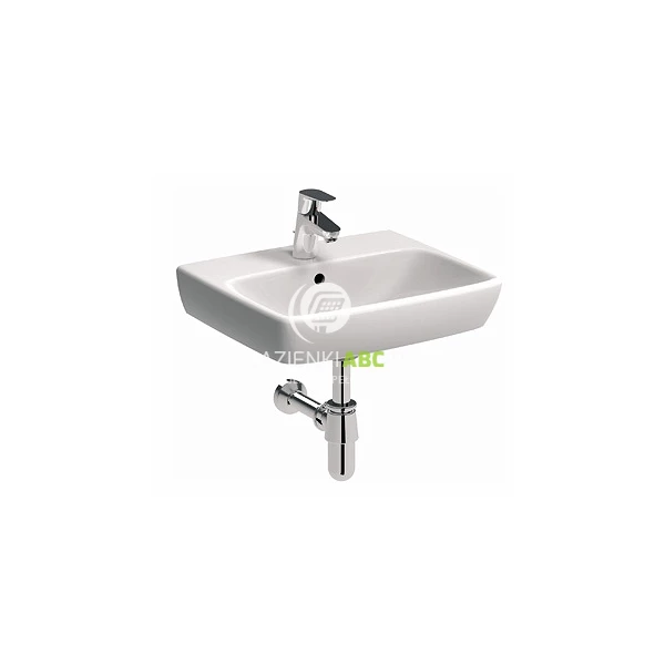 Umywalka wisząca 50x42 z otworem, z przelewem Geberit SELNOVA SQUARE 500.310.01.7