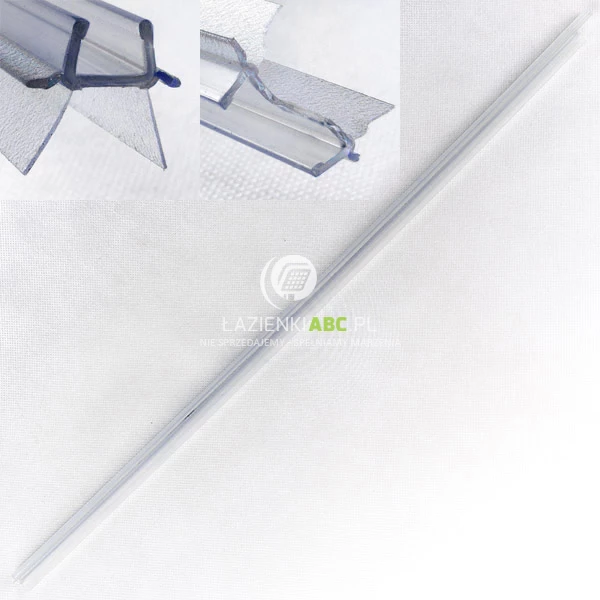 Uszczelka dolna, lewa do drzwi, kabin prysznicowym 80 cm NIVEN, NEXT Koło A170079