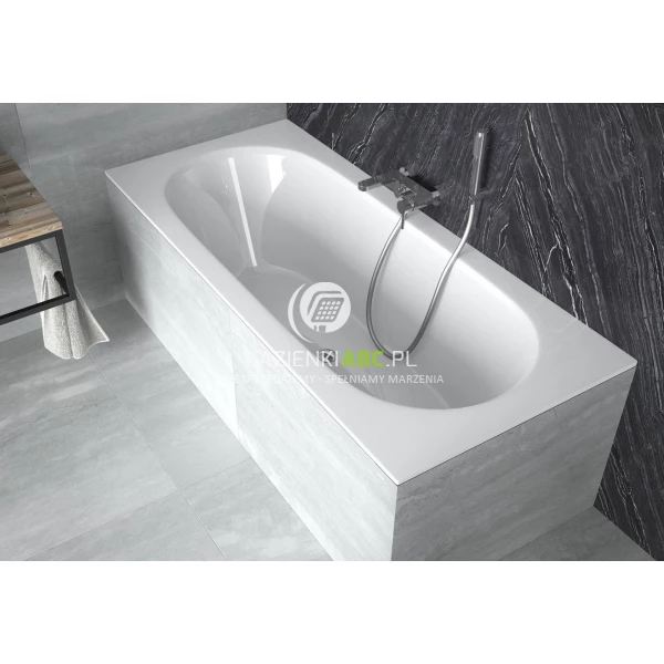 Wanna prostokątna 160x75 Besco VITAE SLIM #WAV-160-SL