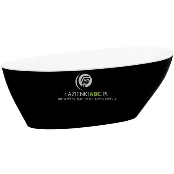 Wanna wolnostojąca 142x62 Besco GOYA B&W #WMD-140-GBW biało/czarna