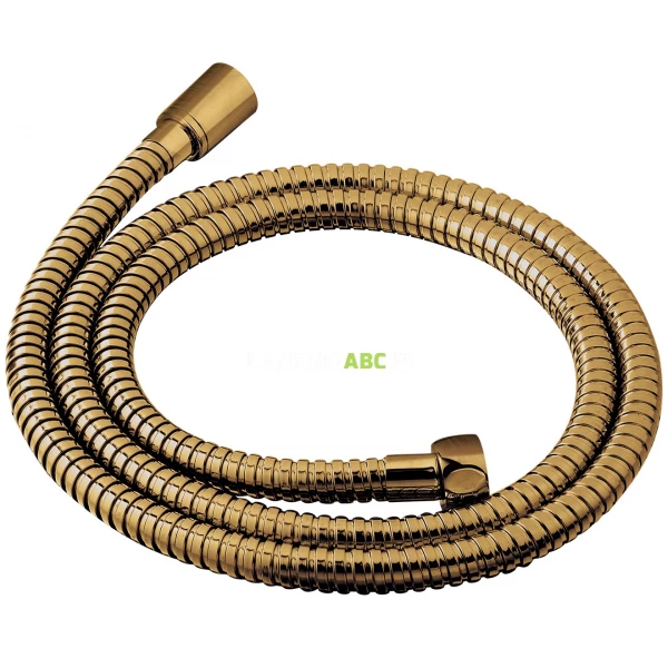 Wąż prysznicowy z podwójnym oplotem 150 cm Omnires 029GLB złoty szczotkowany