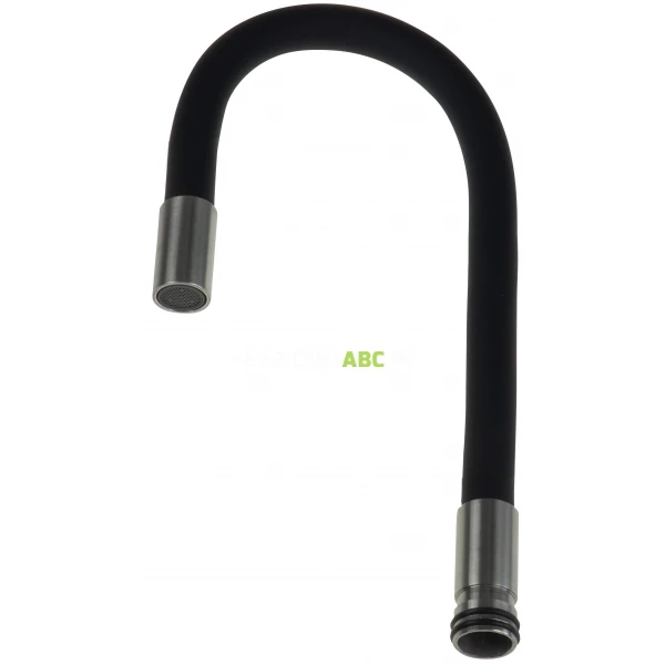 Wylewka elastyczna do baterii kuchennych Deante LUNO ABA B72W czarna/stal