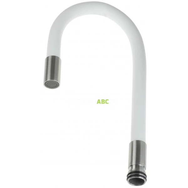 Wylewka elastyczna do baterii kuchennych Deante LUNO ABA W72W biała/stal