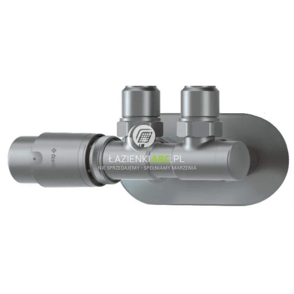 Zawór termostatyczny do grzejnika lewy Deante AGI FZL1 stalowy mat