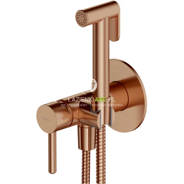 Zestaw bidetowy podtynkowy Omnires Y SYSYBI2CPB miedź szczotkowana