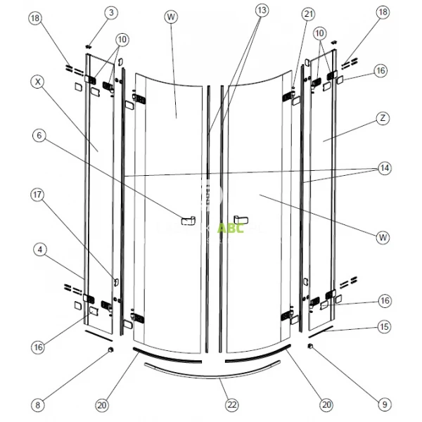Zestaw montażowy, uchwyt Koło NEXT A170392