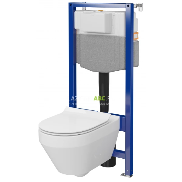 Zestaw podtynkowy WC Cersanit CREA OVAL/AQUA 50 MECH Cersanit  S701-807