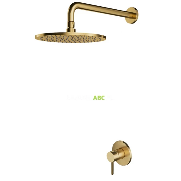 Zestaw prysznicowy podtynkowy Omnires Y SYSY36GLB złoto szczotkowane