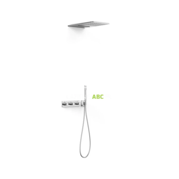 Zestaw prysznicowy podtynkowy termostatyczny 3-drożny Tres B-SYSTEM 30725305