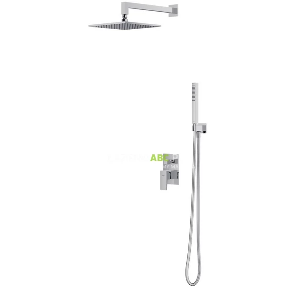 Zestaw prysznicowy podtynkowy z deszczownicą 25 cm Omnires FRESH SYSFR17CR