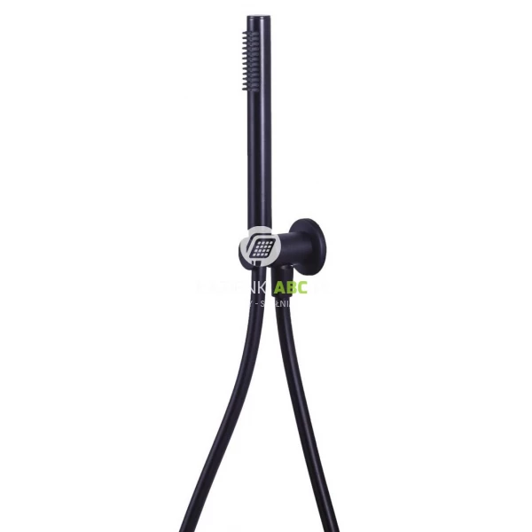 Zestaw prysznicowy punktowy Paffoni LIGHT ZDUP094NO czarny mat