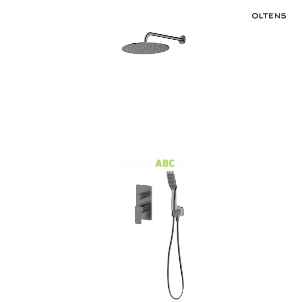 Zestaw wannowo-prysznicowy podtynkowy Oltens HADSEL 36042400 grafit