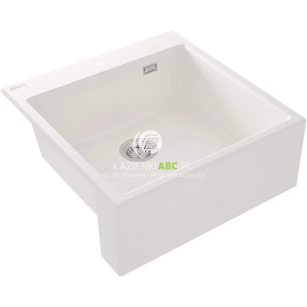 Zlewozmywak farmerski granitowy 1-komorowy 61x60 Deante ERIDAN ZQE A10K alabaster