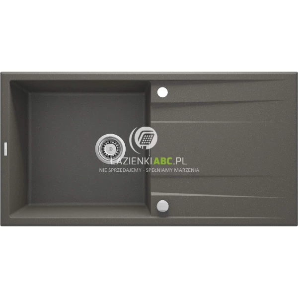 Zlewozmywak granitowy 1-komorowy 100x52 Deante ERIDAN ZQE T713 antracyt metalik