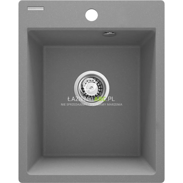 Zlewozmywak granitowy 1-komorowy 40x50 Deante CORIO ZRC S103 szary metalik