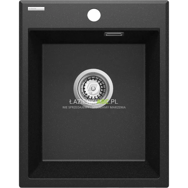 Zlewozmywak granitowy 1-komorowy Deante ERIDAN ZQE G104 grafit metalik